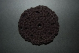 Black Crocheted Hair Bun Cover - Blocked Style