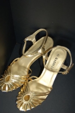Ladies Gold Dance Shoes