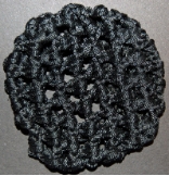 Black Block Ribbon Hair Bun Nets Imported