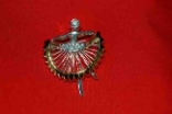 Dancer With Clear Rhinestones Pendant
