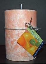 Soy Pillar Candle Mango Mandarin