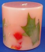 Botanical Pillar Candle Figs and Melon