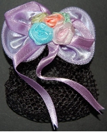 Children's Pastel Purple Mini Snood Hair Bow