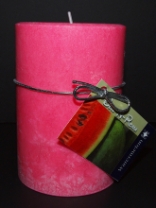 Soy Pillar Candle Watermelon