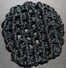 Black Block Ribbon Hair Bun Nets Imported (SKU: HBN-BLK001)