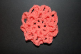Coral Crocheted Hair Bun Cover-Scolloped (SKU: HBC-A4CORS001)