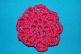Pink (FUSCHIA) Crocheted Hair Bun Cover (SKU: HBC-A4FUSS001)