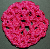 Mini Ribbon Hair Bun Nets Hot Pink Imported (SKU: HBN-MINIHOTPINK001)
