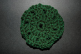 Hunter Green Crocheted Hair Bun Cover-Blocked (SKU: HBC-4HGRNB001)