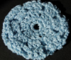 Blue (Light Blue) Sparkle Crocheted Hair Bun Cover-Blocked (SKU: HBC-A4LBSPKB001)