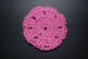 Pink Rose Crocheted Hair Bun Cover-Blocked (SKU: HBC-A4PRSEB001)