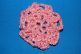 Pink (MED. PINK PEARL) Crocheted Hair Bun Cover - Scolloped (SKU: HBC-A4PPS001)